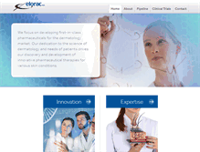 Tablet Screenshot of eloracpharma.com